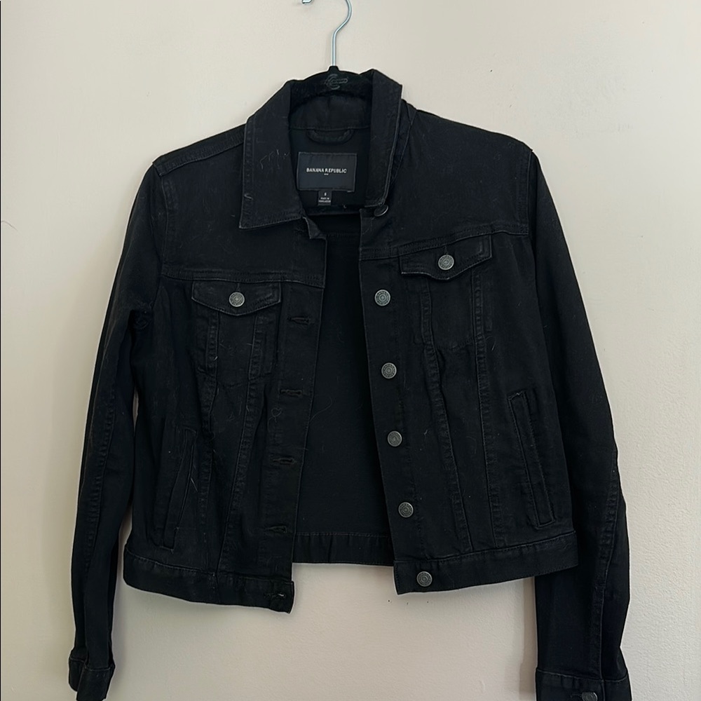 Banana Republic Women's Black Denim Jacket
